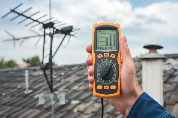 TV signal booster amplifier installation